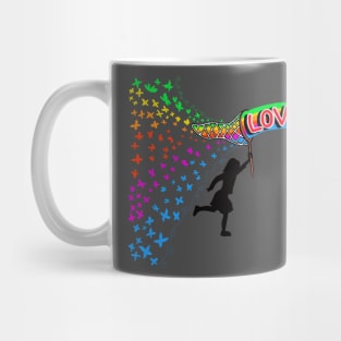 butterfly girl love Mug